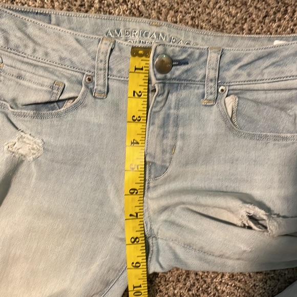 4 reg American Eagle light blue skinny destroyer - Picture 12 of 12